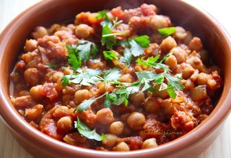 Curry de pois chiches épicé (à l'indienne)