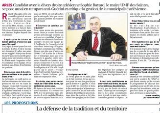 Roland CHASSAIN dans La Provence