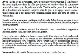 30 juillet : Journée MOndiale de la broderie