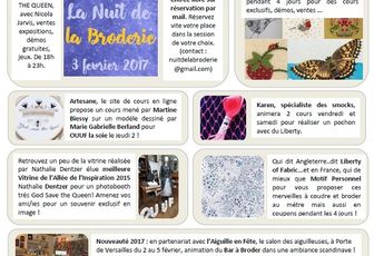 J-5 pour OUUF la Soie, la16éme Nuit de la Broderie et l'Aiguille en Fête !