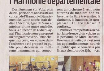 Concert du samedi 5 Novembre 2016 à Volx