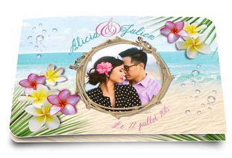 Faire-part de mariage Les Iles Exotiques