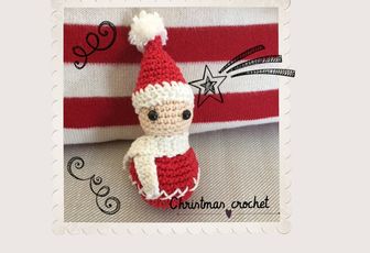 Déco de Noel : lutin au crochet tuto.