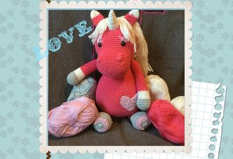 Licorne au crochet.