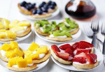 Cách làm pancake trái cây đơn giản