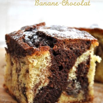 Marbré banane chocolat