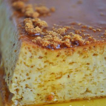 Crème aux oeufs, caramel et Spéculoos...