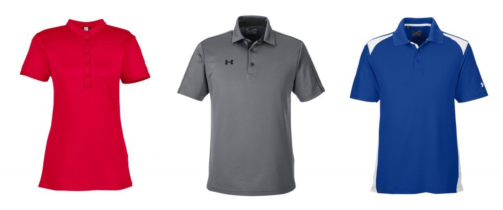 under armour custom polos