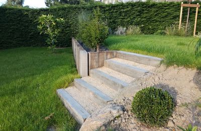 Aménagement extérieur d'un jardin de ville - Reflets Jardins