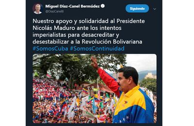 Le président cubain confirme son soutien à Nicolás Maduro 