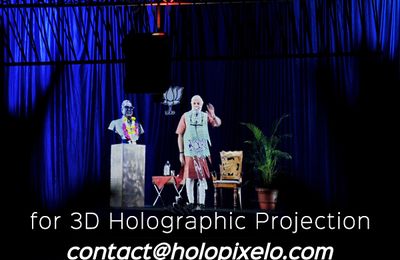 3d Holographic Projection Technology For Event Seminar And