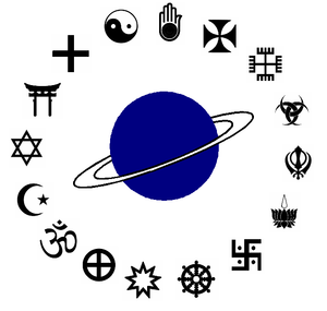 Les religions dans l'espace
