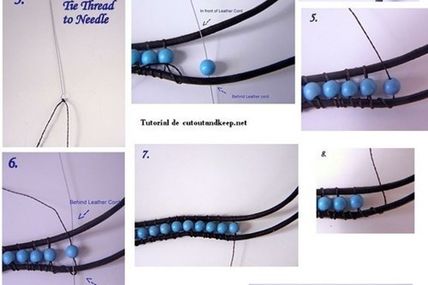 Handmade ethnic style beaded bracelet