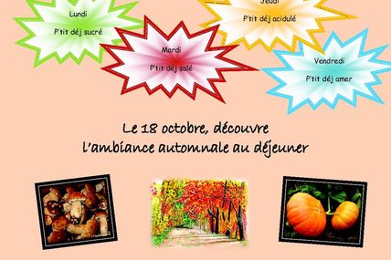 Peltre Centre Les Pel’tiots Semaine du goût du 15 au 21 octobre