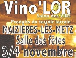 Maizières-les-Metz : 3ème salon des vins les 3 et 4 novembre 2012.