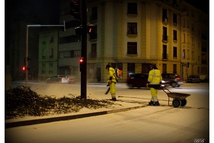 Metz : Les agents des services techniques de la Ville sont mobilisés depuis 5h