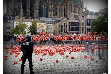 Manifestation des Travaux Publics Lorrains Metz