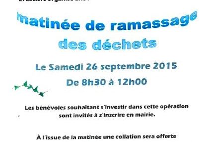 Peltre Opération « Nettoyons la Nature » les 25 et 26 septembre 2015