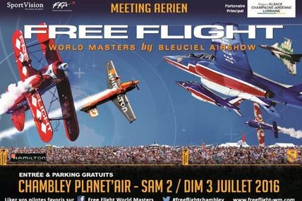 Chambley Planet’Air show aérien Free Flight World Masters les samedi 2 et dimanche 3 juillet 2016