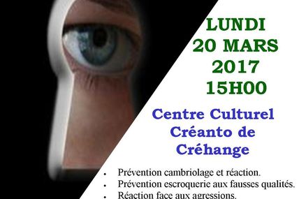 Créhange conférence Prévention seniors le 20 mars