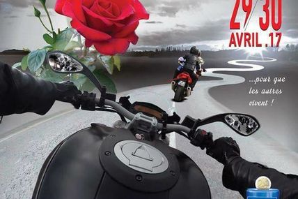Une Rose Un Espoir des motards pour lutter contre le cancer les 29 et 30 avril 2017