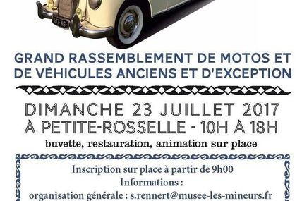 Petite-Rosselle Rétromobile des mineurs le 23 juillet