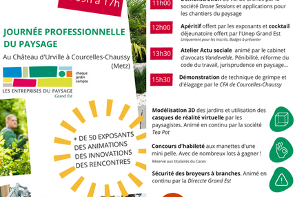 Courcelles-Chaussy la Journée professionnelle des entreprises du paysage le 22 septembre