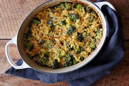 Macaroni-and-Cheese (and Broccoli) Casserole