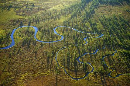 Le ruisseau des météorologistes dans la réserve Kronotskiy