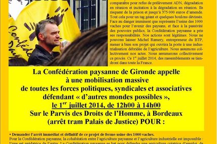 La confédération paysanne de Bordeaux