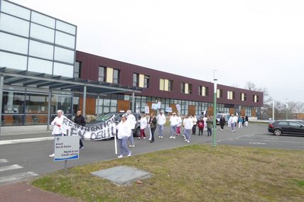 TOUR DE Gassies à Bruges, le personnel s’est réuni pour contester la décision de l’établissement
