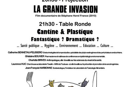Le collectif Cantine sans plastique est heureux de vous annoncer que son ciné débat sur le plastique à la cantine