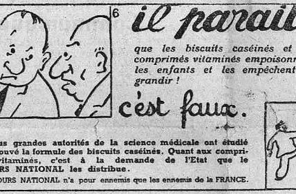 Biscuits caséinés, bonbons et dragées vitaminés