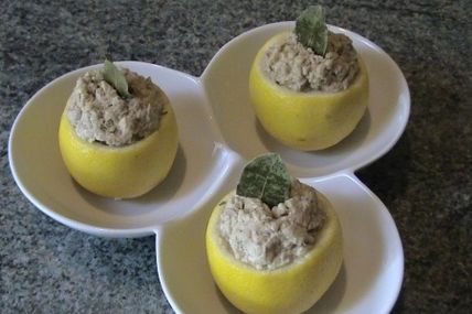Citron farci au thon