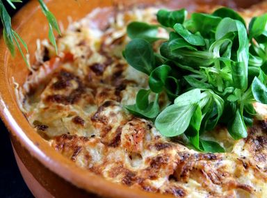 Gratin de pommes de terre au saumon et au comté