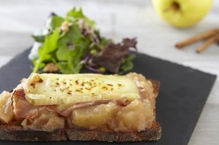 Croque campagne à la pomme et Saint-Nectaire