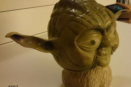 Sculpture sur bois : Maître Yoda