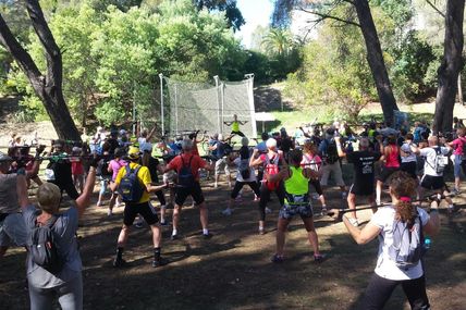 Succès de la journée marche nordique à Boulouris