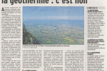 Géothermie Basse Température Refusée