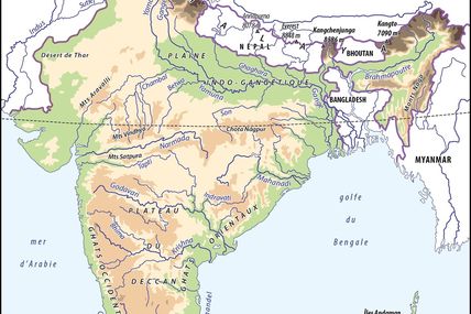 Cartes sur l'Inde