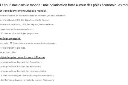Le tourisme dans le monde