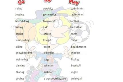 sports: do, play or go??!