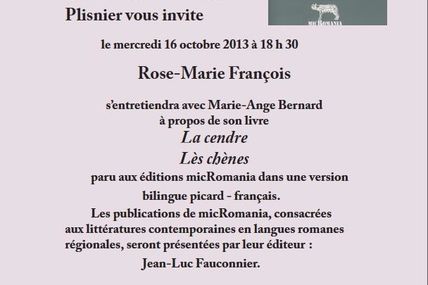 Rose-Marie François à la Maison de la Francité.