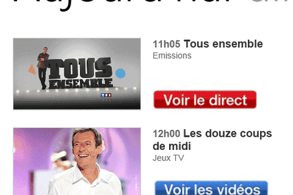 TF1 sous windows phone