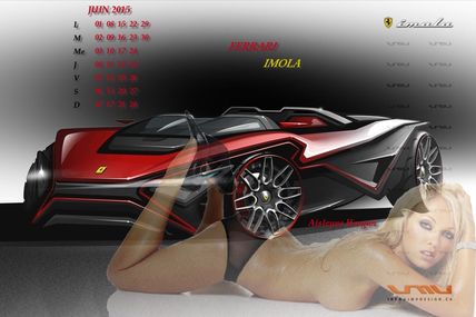 CALENDRIER JUIN 2015 Aisleyne Horgan / ferrari imola
