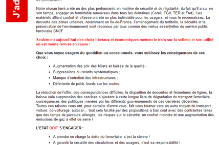 La fédération CGT des cheminots alerte.
