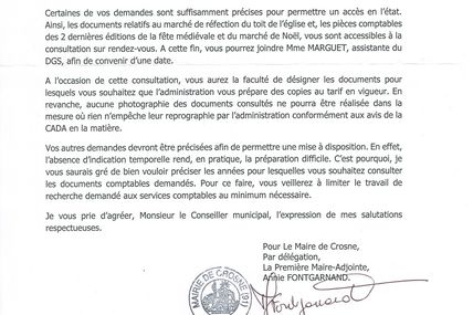 Demande d'accès aux comptes de la Ville : une réponse surprenante
