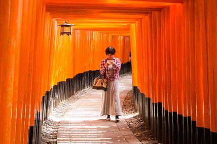 Kyoto: Fushimi Inari Shrine "une étude en rouge"