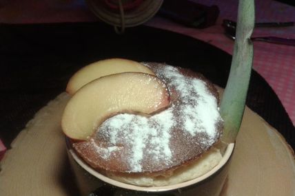 Soufflé chaud à la nectine et mélisse