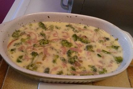 Gratin léger Brocolis & Bacon